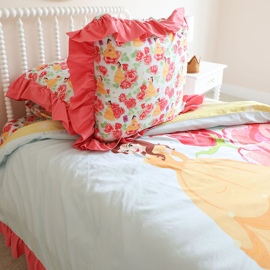 Disney Princess Belle Ruffled Euro Sham