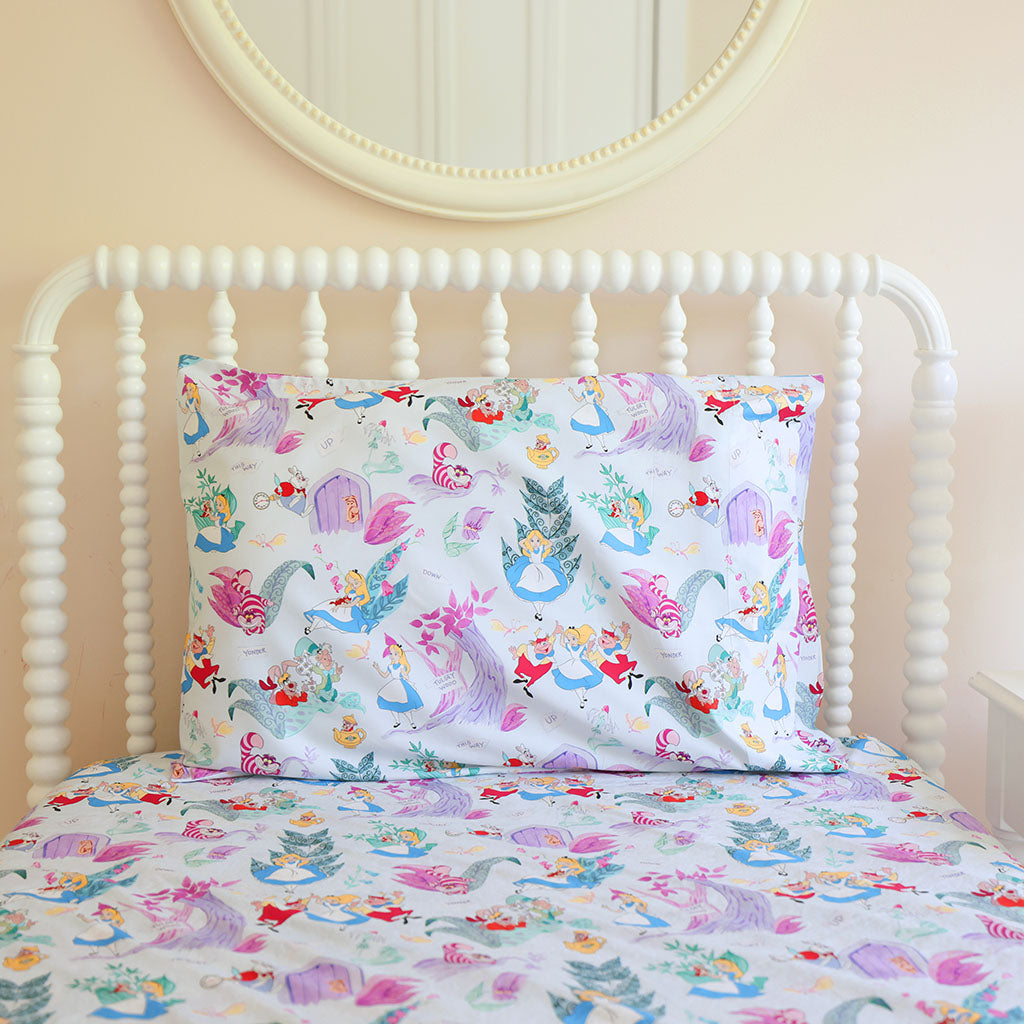 Disney Adventures in Wonderland Sheet Pillow Cover Set