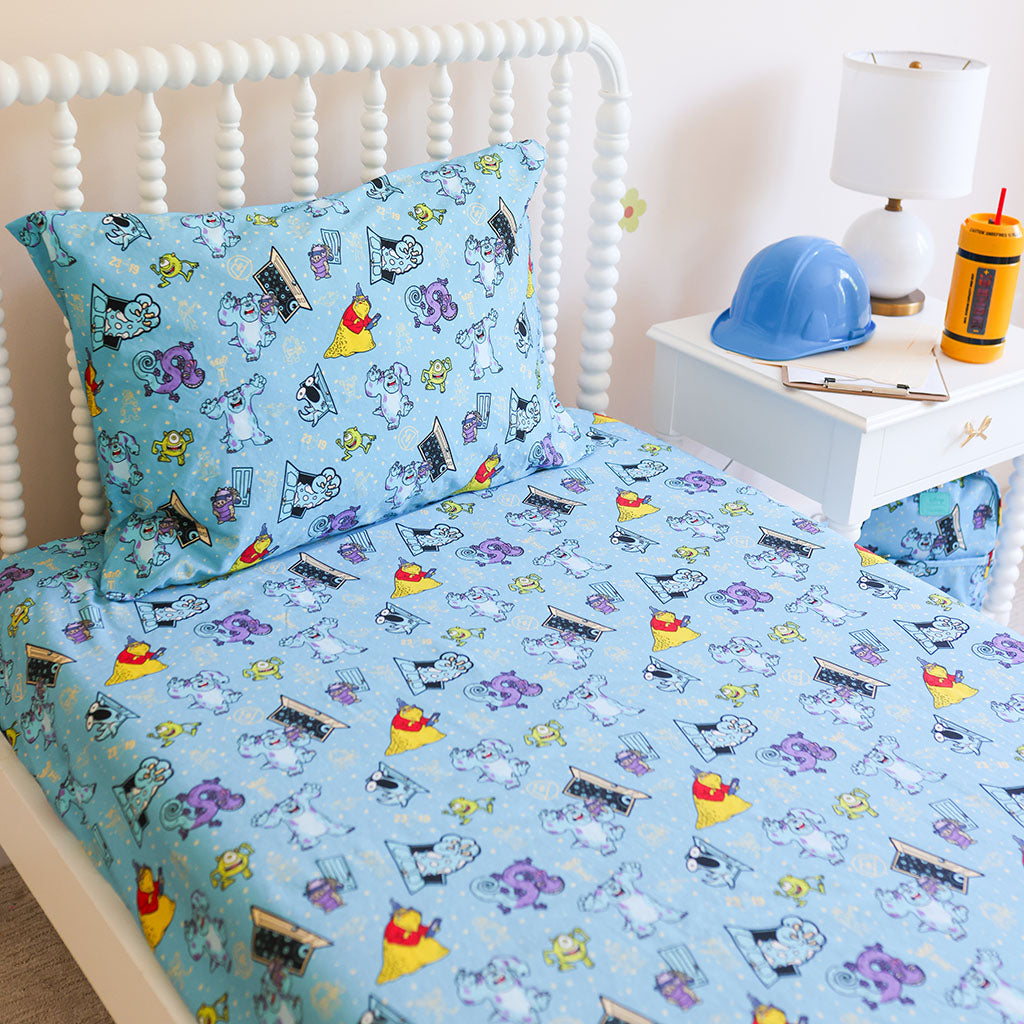 Disney Monsters, Inc. Sheet Pillow Cover Set