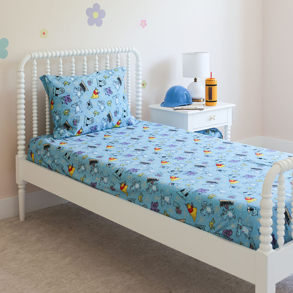 Disney Monsters, Inc. Sheet Pillow Cover Set