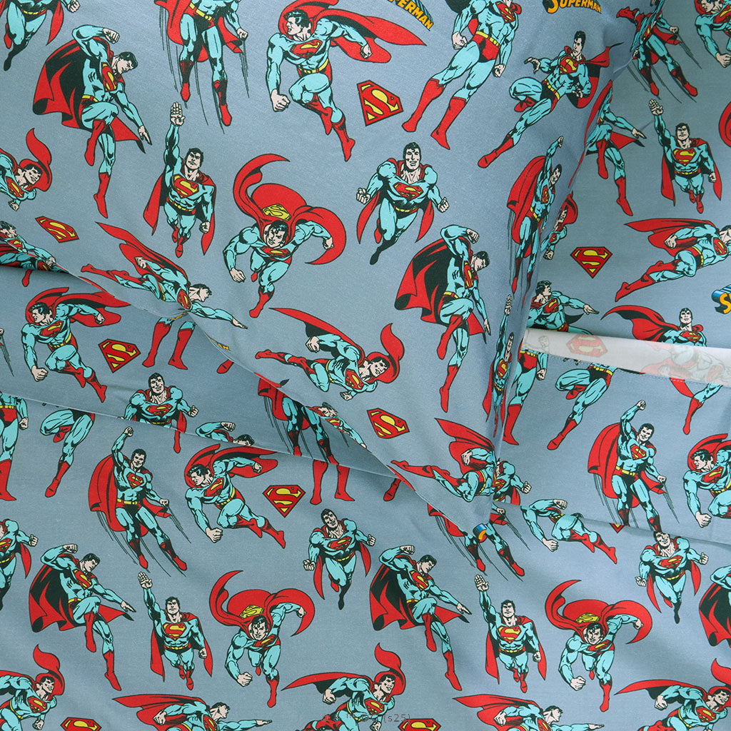 Superman Sheet Pillow Cover Set