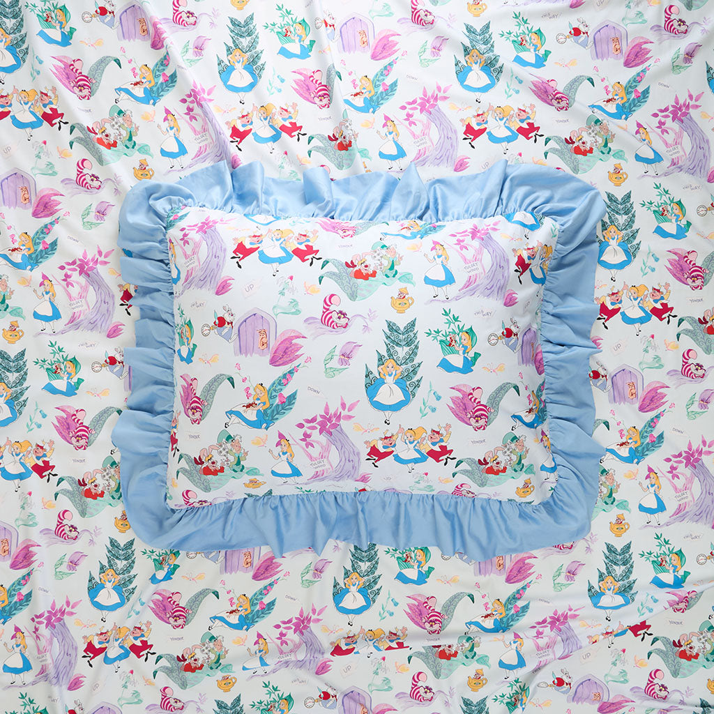 Disney Adventures in Wonderland Ruffled Pillowcase