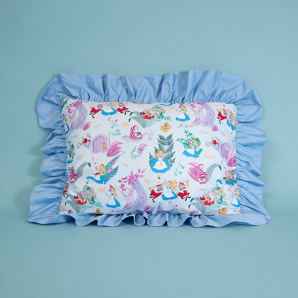 Disney Adventures in Wonderland Ruffled Pillowcase