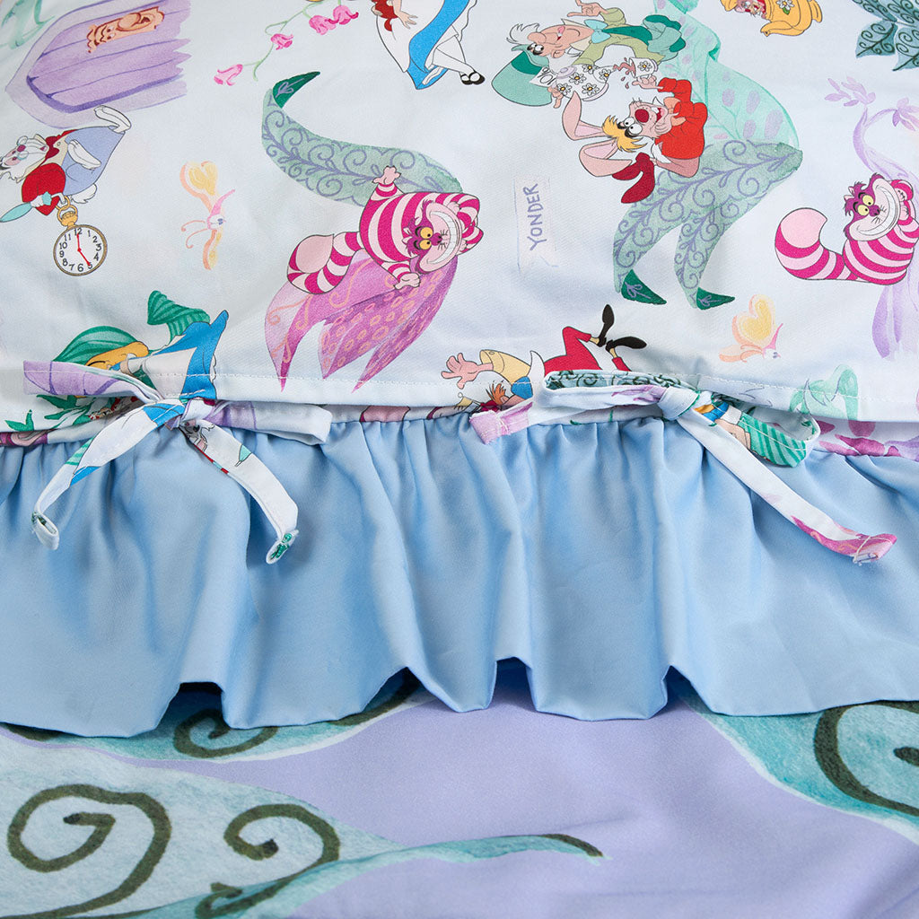 Disney Adventures in Wonderland Ruffled Pillowcase