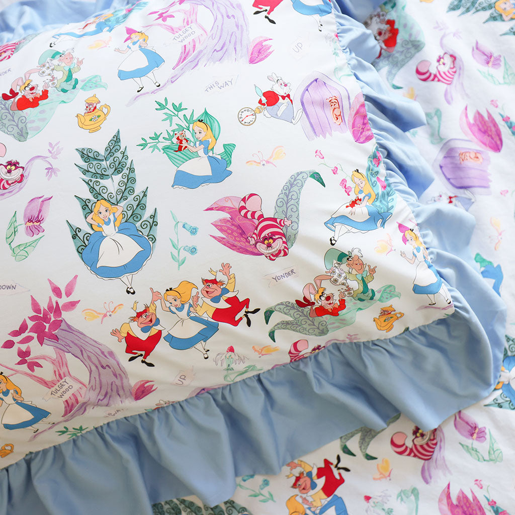 Disney Adventures in Wonderland Ruffled Pillowcase