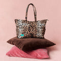 Loretta Leopard Quilted Tote Bag