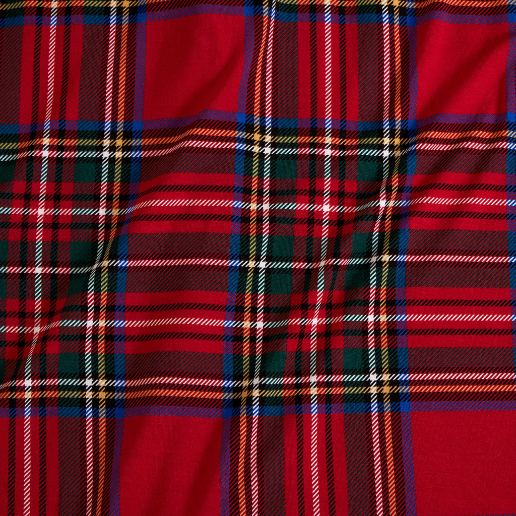 Red Tartan Plaid Flannelette Holiday Gift Sack